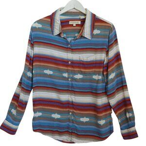 Stetson Shirt Womens Western Long Sleeve Southwest Cowgirl Size Medium